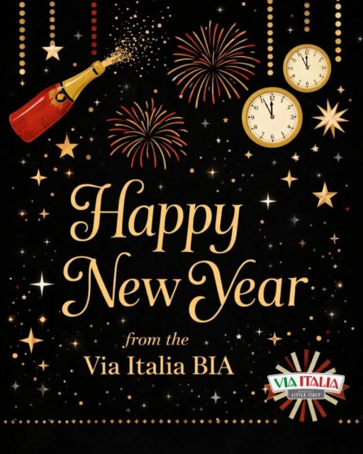 Happy New Year! 🥂

From all of us at the Via Italia BIA, thank you for supporting our street, our businesses, and our community. Wishing you a fun night of celebrations & a bright year ahead ✨🇮🇹

#ViaItaliaWindsor #ViaItaliaYQG #newyear2026