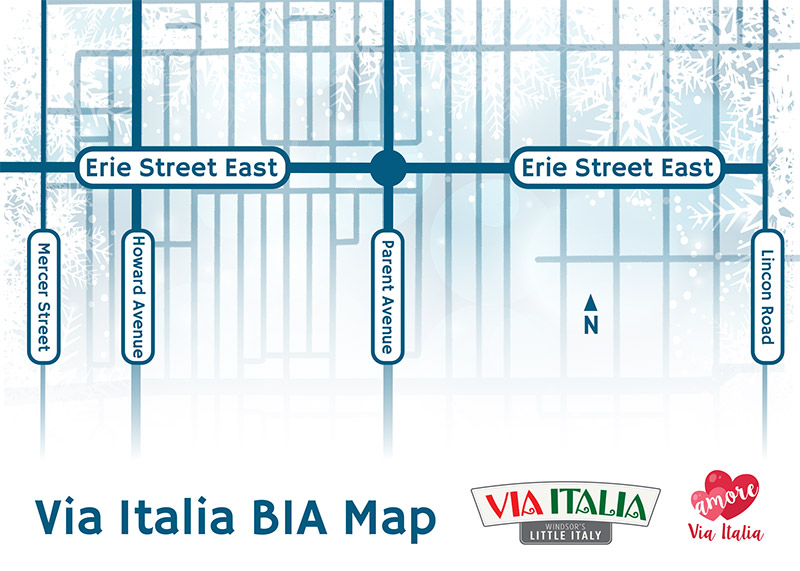Map of Via Italia